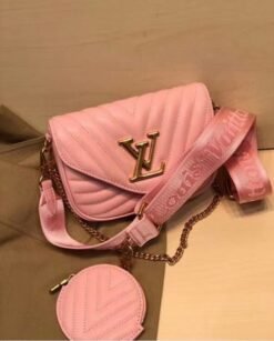 Branded LV POCHETE WAVE PINK WITH BOX EDITION PREMIUM BAG (LV-1085)