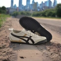 Branded Tiger Sneakers Mexico 66 Beige Brown Gold