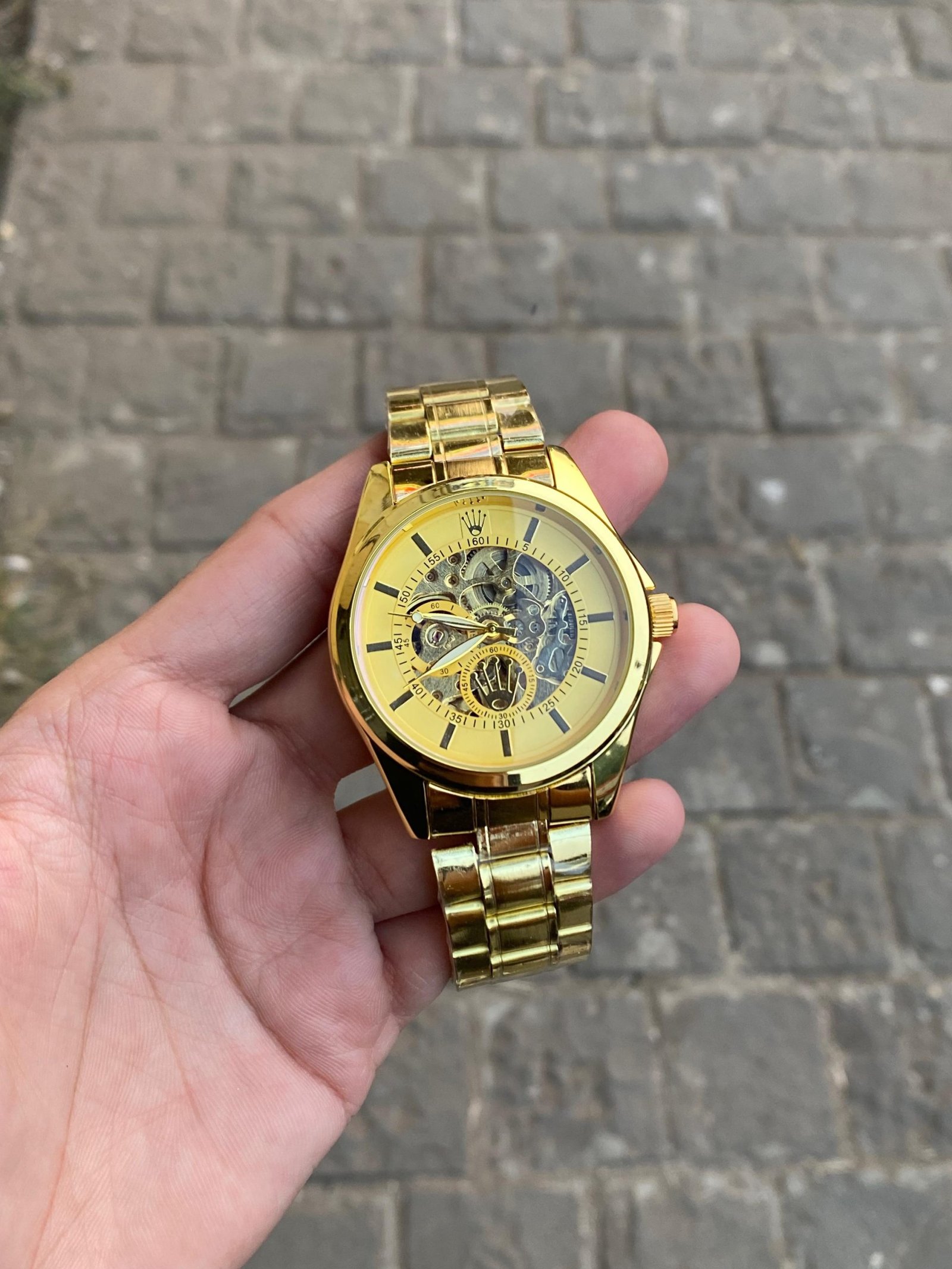 ROLEX AUTOMATIC FULL GOLD PREMIUM QUALITY WATCH WITH OG BOX