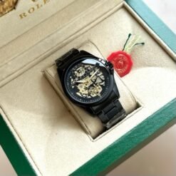 ROLEX AUTOMATIC BLACK GOLD DIAL PREMIUM QUALITY WATCH (WITH OG BOX)