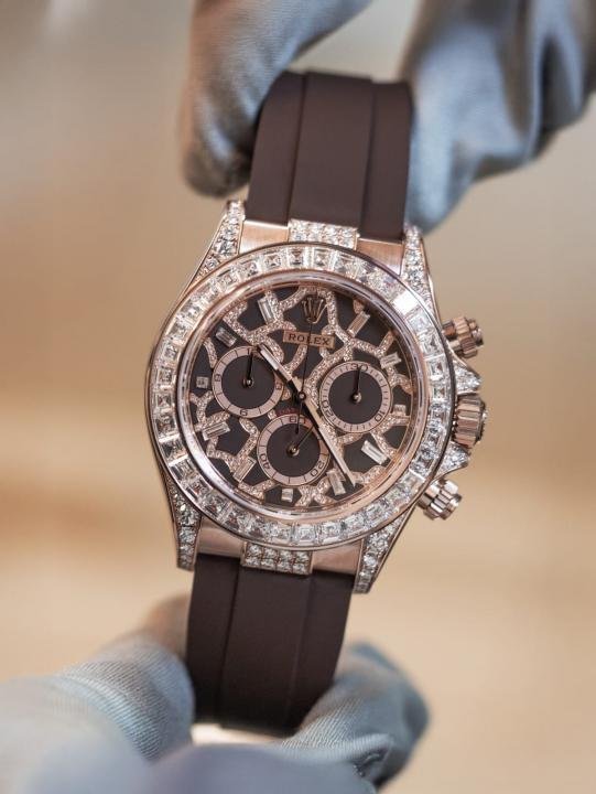Rolex Daytona Giraffe Addition  Rose Gold Diamond Dial Off-catalogue Dimaond Bezel