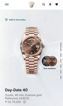Rolex Oyster Perpetual Day Date 40 Battery Copper Brown