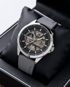 Tommmy Hilfiger Automatic Silicon Grey-Silver-Black