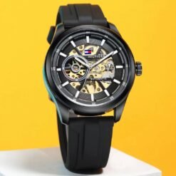 Tommmy Hilfiger Automatic Silicon Full Black