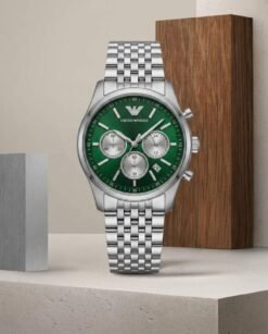 Emporio Armaani AR11581 Chronograph Silver-Green