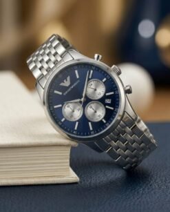 Emporio Armaani AR11581 Chronograph Silver-Blue