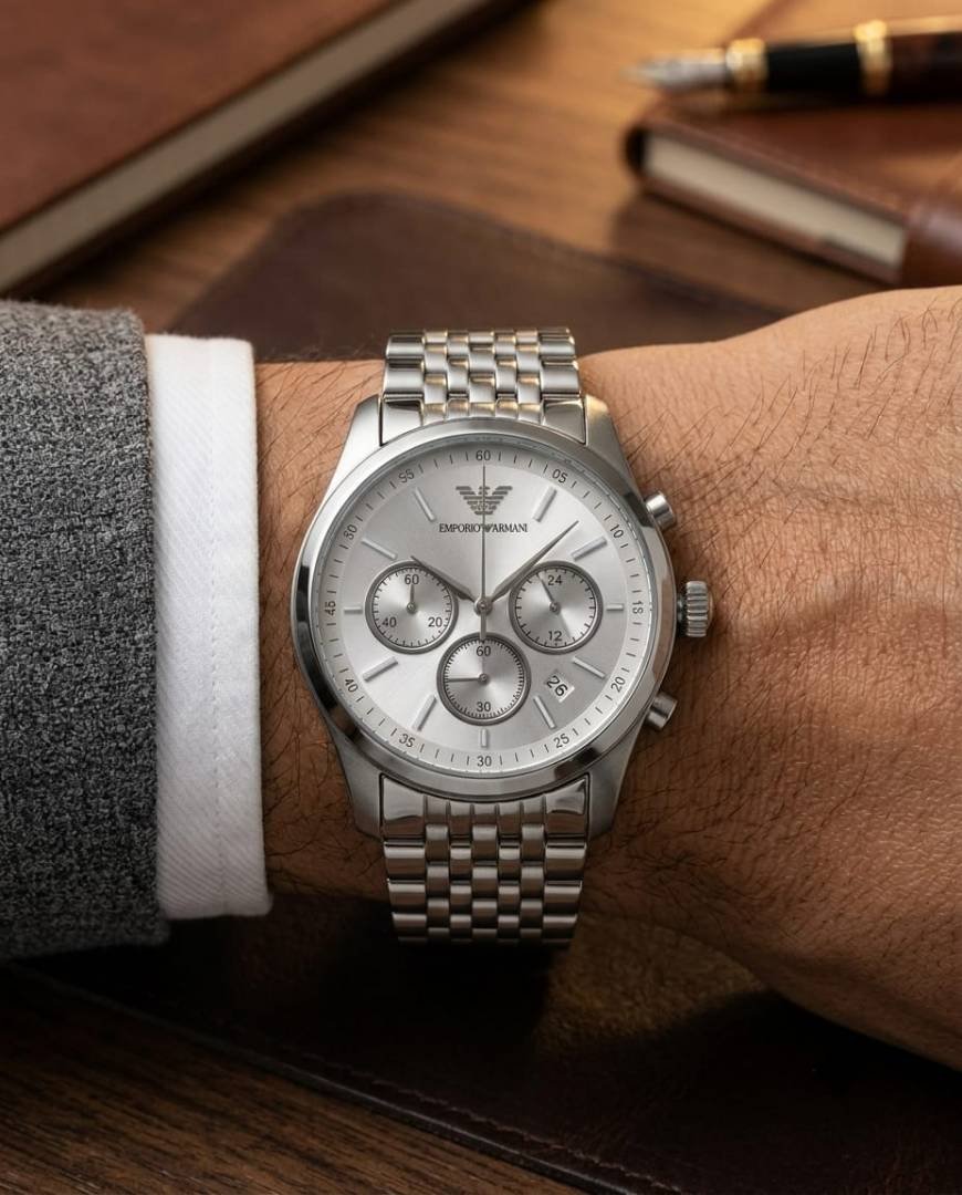 Emporio Armaani AR11581 Chronograph Silver-White